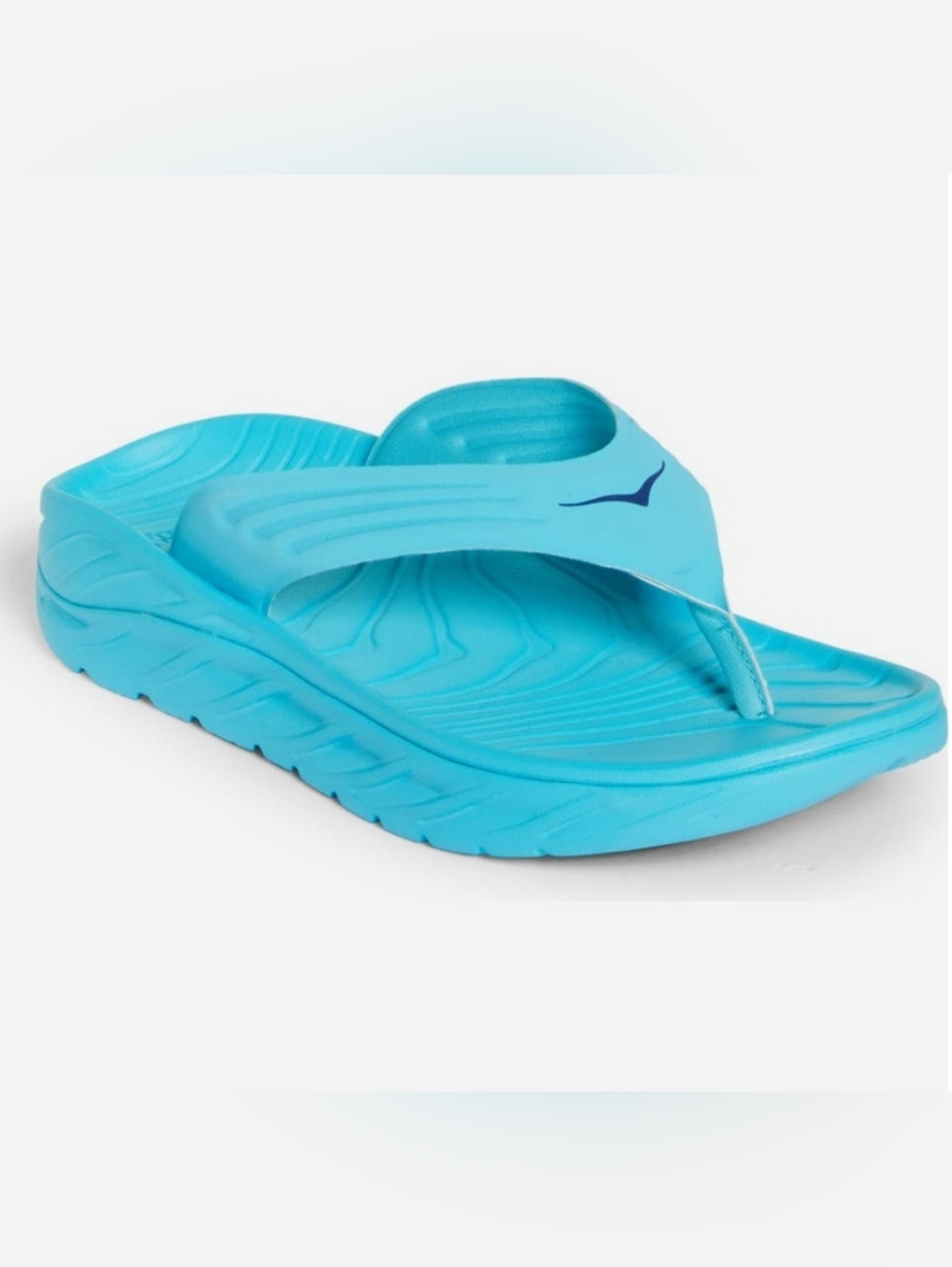 NWOB Hoka One One Turquoise Blue Platform Flip-Flops